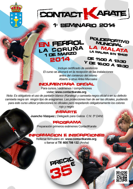 2º Seminario contact Karate, Galicia 2013